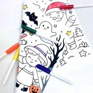 Set de table à colorier noël/halloween