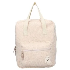 Sac à dos bouclette beige