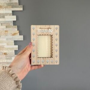 Cadre « fête des mamies » – Tulipes bleues