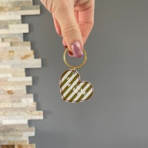 Porte clés bleu/kaki – Je t&rsquo;aime mamie