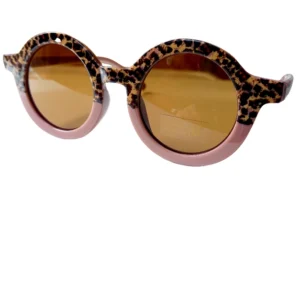 Lunettes de soleil – Léopard/blush