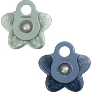 Anneau de dentition étoile rafraichissant x2 – Bleu