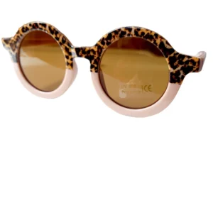 Lunettes de soleil – Léopard / rose