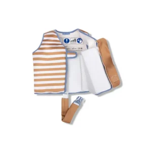 Gilet de natation – Marron/Blanc
