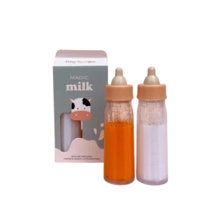 Duo de biberons magiques – Lait et jus de fruits