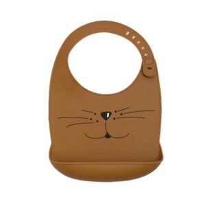 Bavoir en silicone – Chat