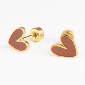 Boucles d&rsquo;oreilles – Coeur organique