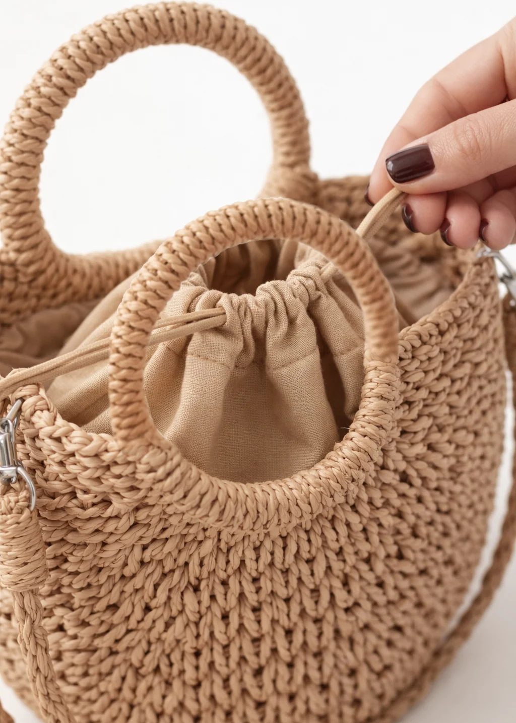Mini sac - Rayures caramel – Image 4