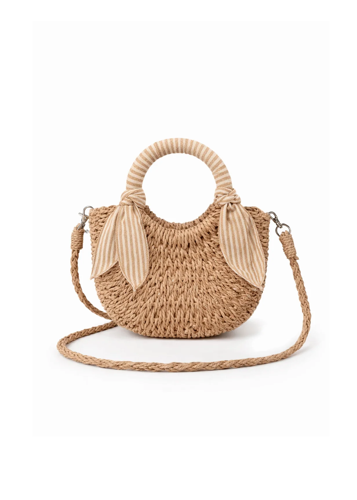 Mini sac - Rayures caramel